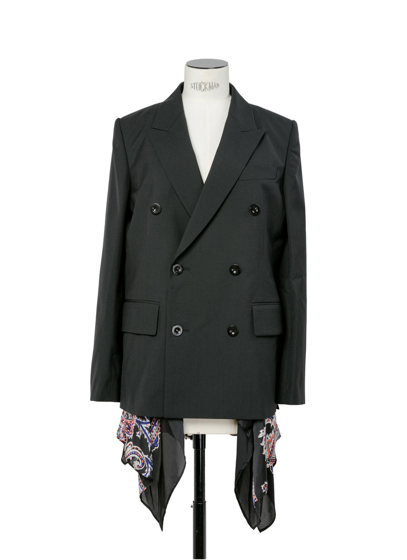 sacai Suiting x Paisley Print Jacket outlook