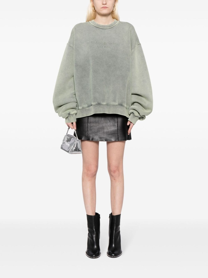 Alexander Wang logo-embossed cotton shirt outlook