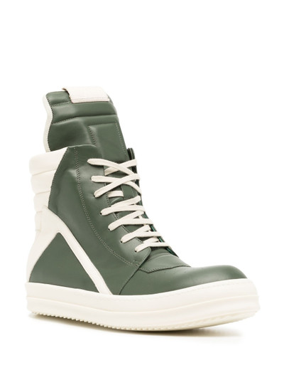 Rick Owens Geobasket high-top leather sneakers outlook