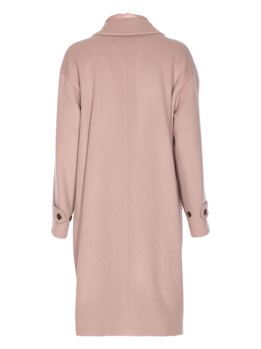single-breasted wool coat - 2