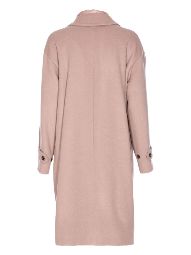 Herno single-breasted wool coat outlook