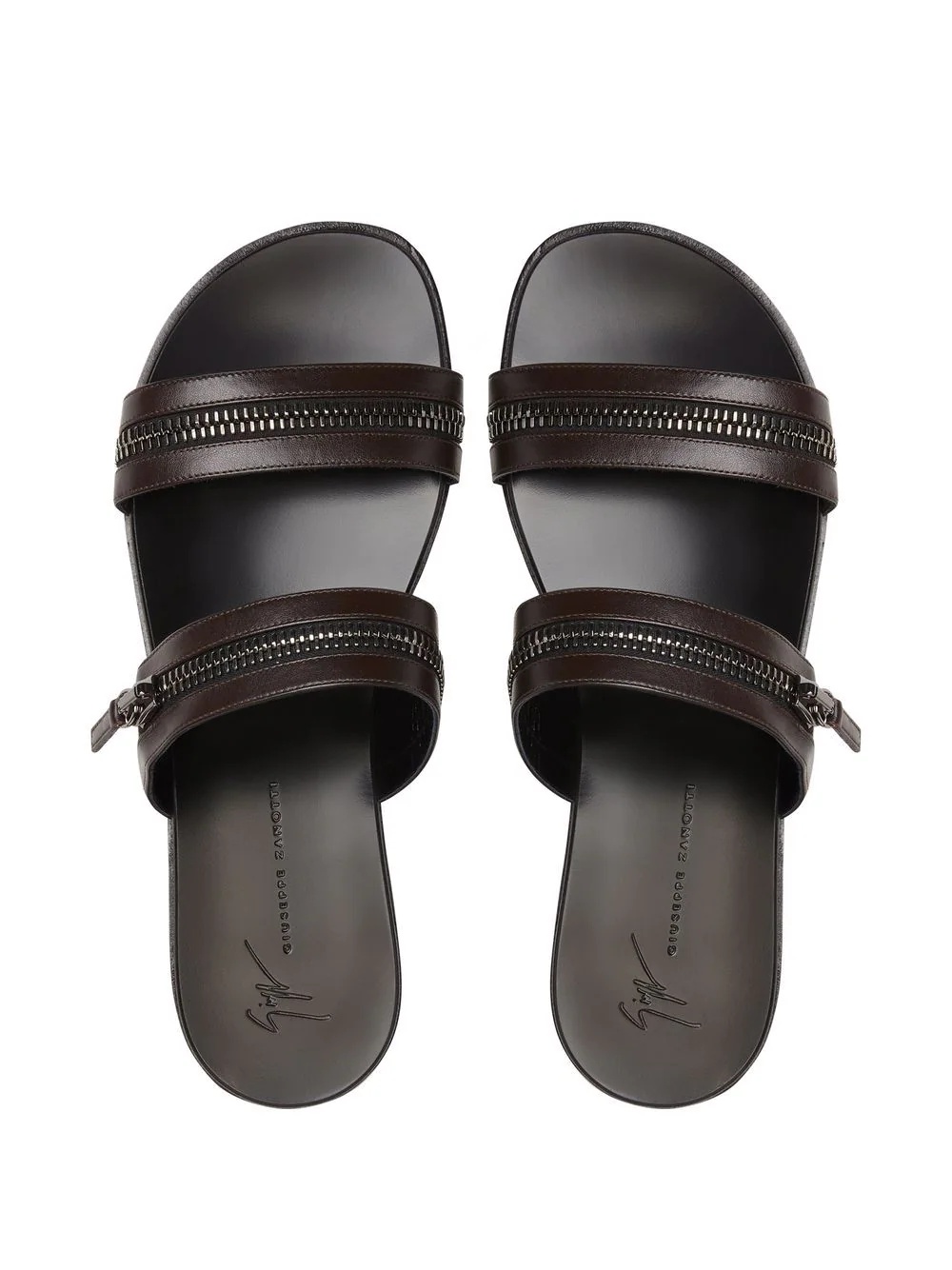 Brad zip-detail sandals - 4