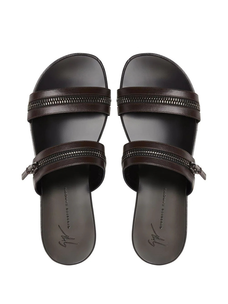 Brad zip-detail sandals 4