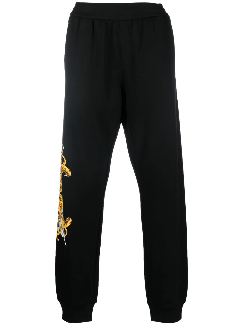 logo-print cotton track pants - 1