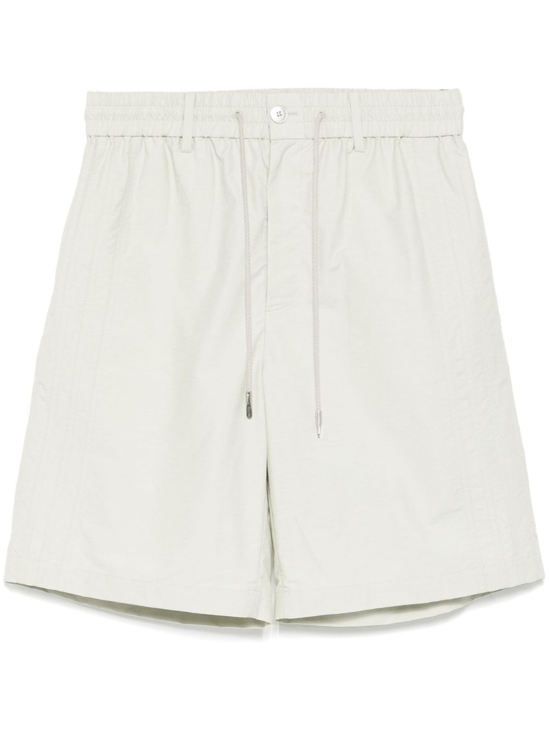 drawstring fastening waist shorts 1