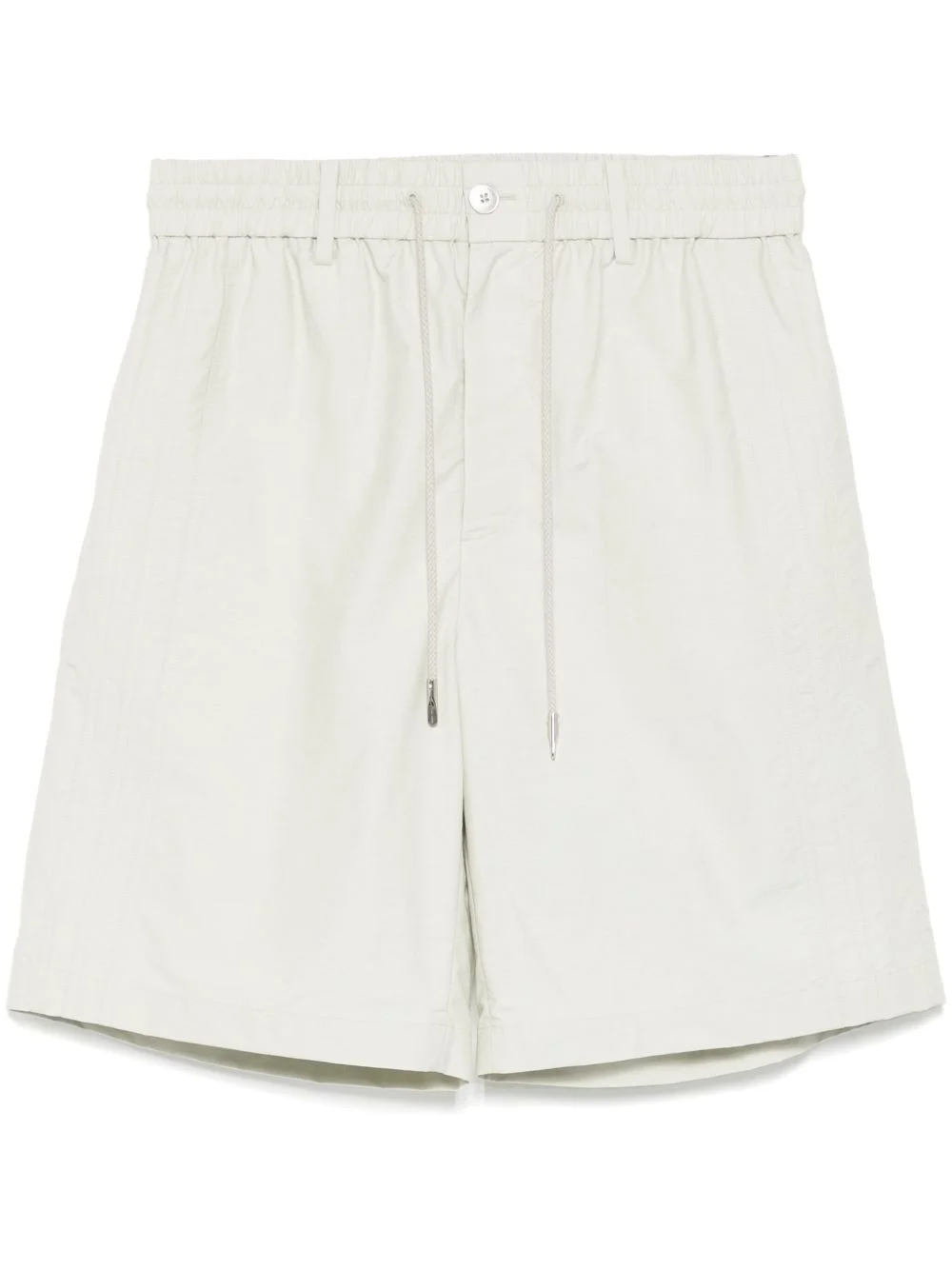 drawstring fastening waist shorts - 1