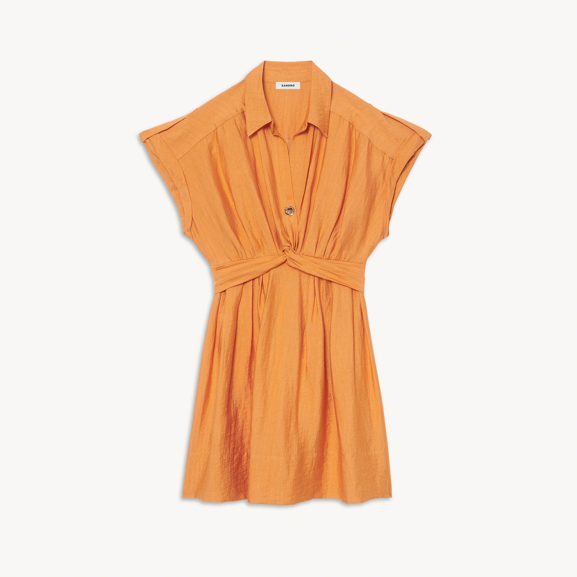 Short linen dress - 1