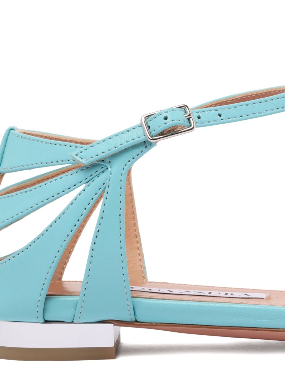 leather flat sandals - 3