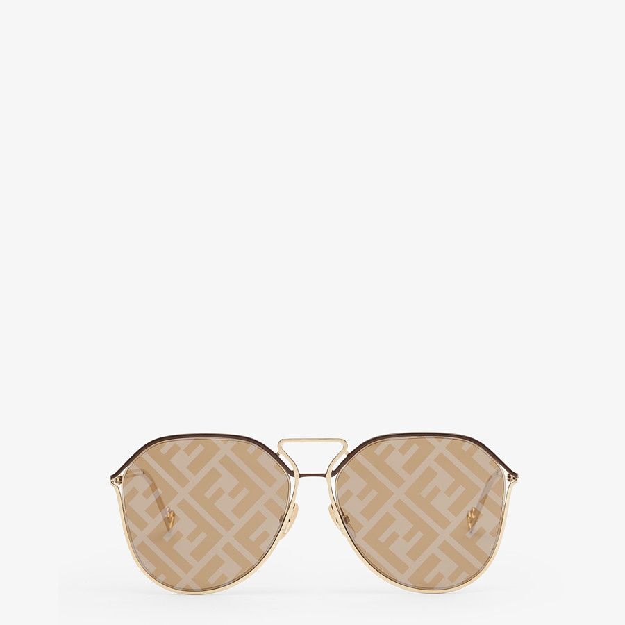 Brown and gold sunglasses - 4