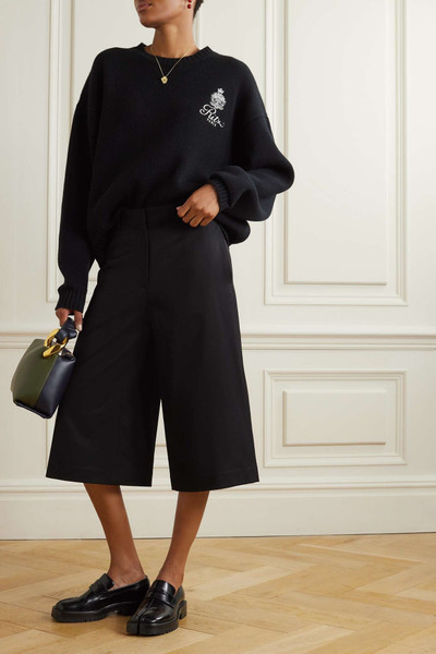 FRAME + Ritz Paris embroidered cashmere sweater outlook