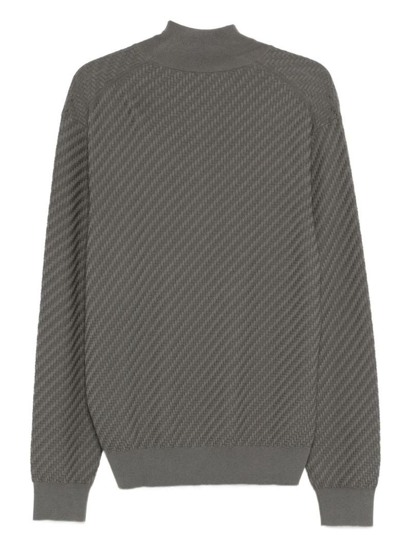 Brioni half-zip sweater outlook