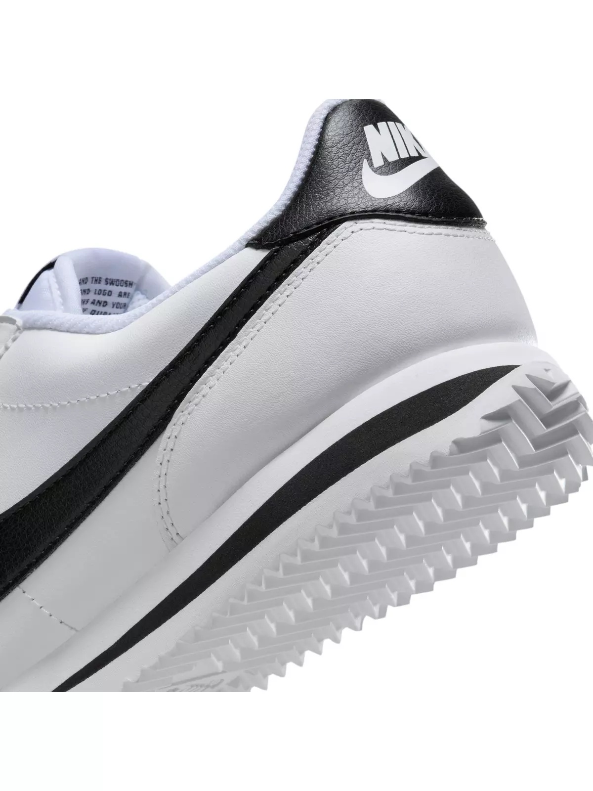 Cortez Leather "White/Black" Women's Shoe - 11