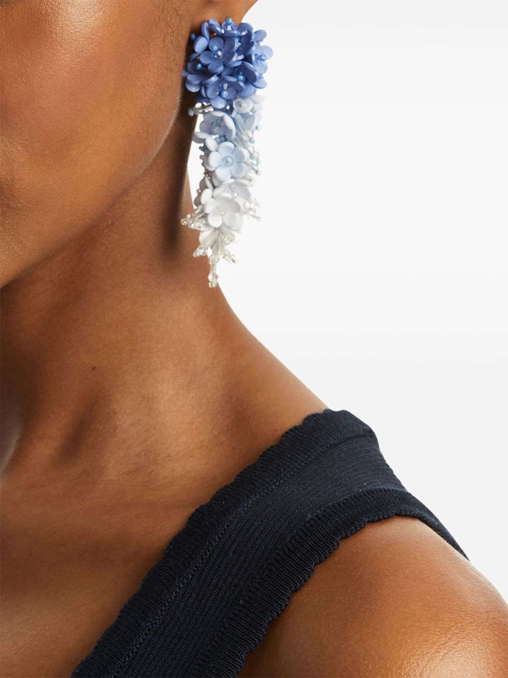 flower-detailing earrings - 2