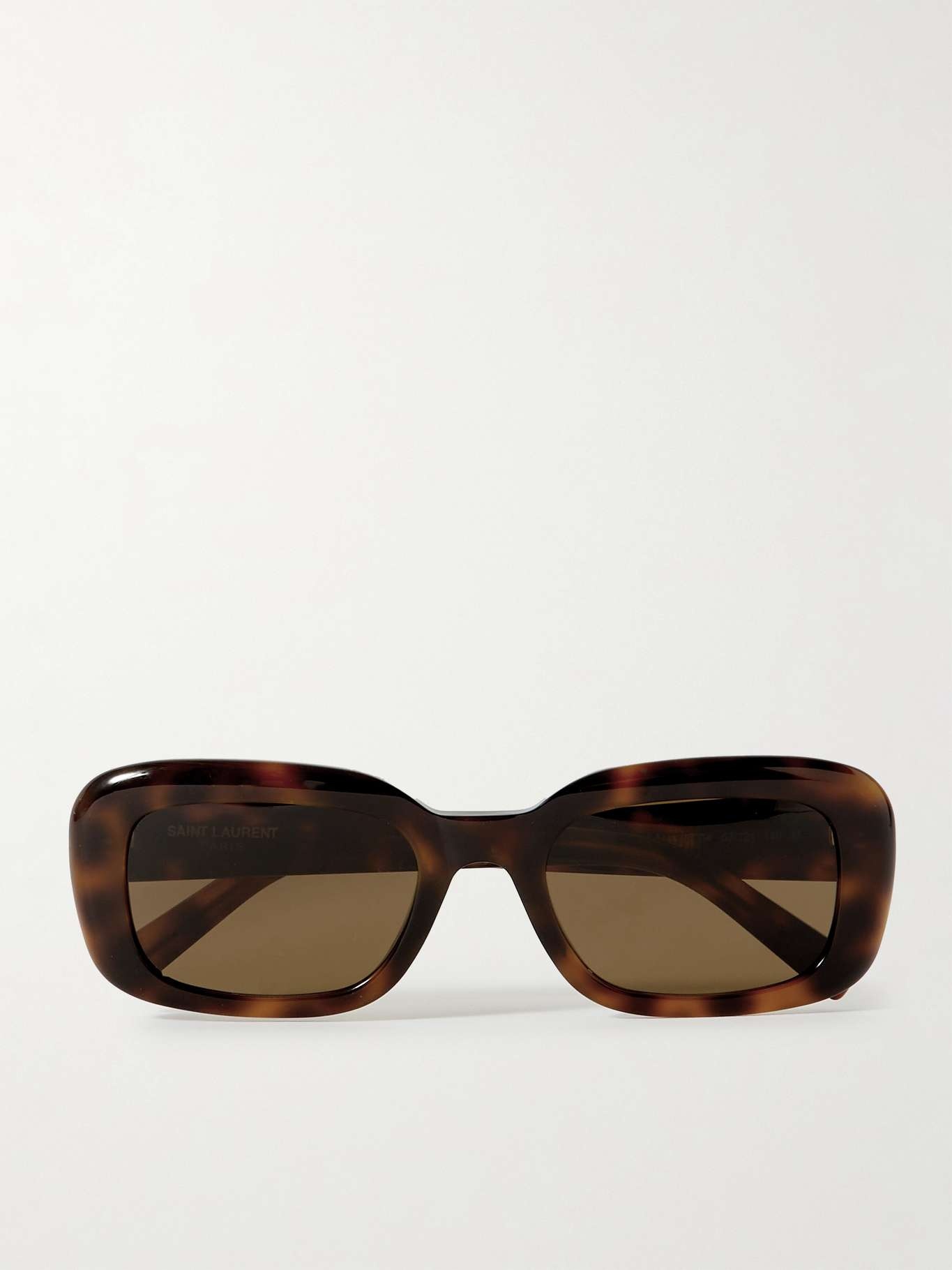 Square-frame tortoiseshell acetate sunglasses - 1