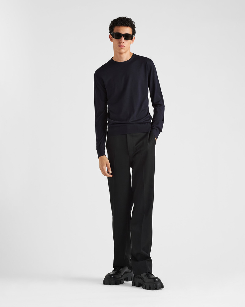 Prada Superfine wool crew-neck sweater outlook