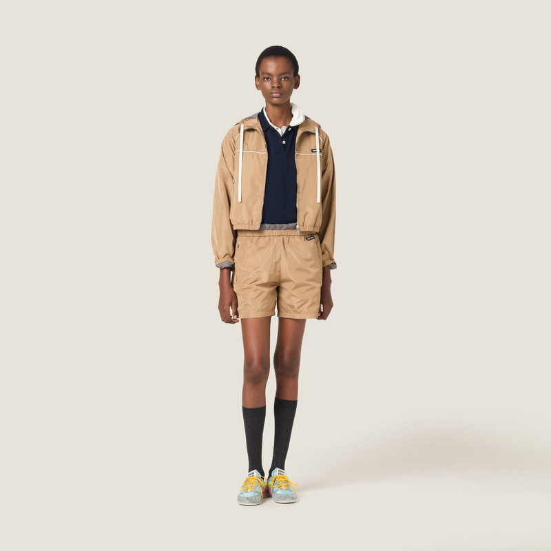 Miu Miu Technical silk blouson jacket outlook