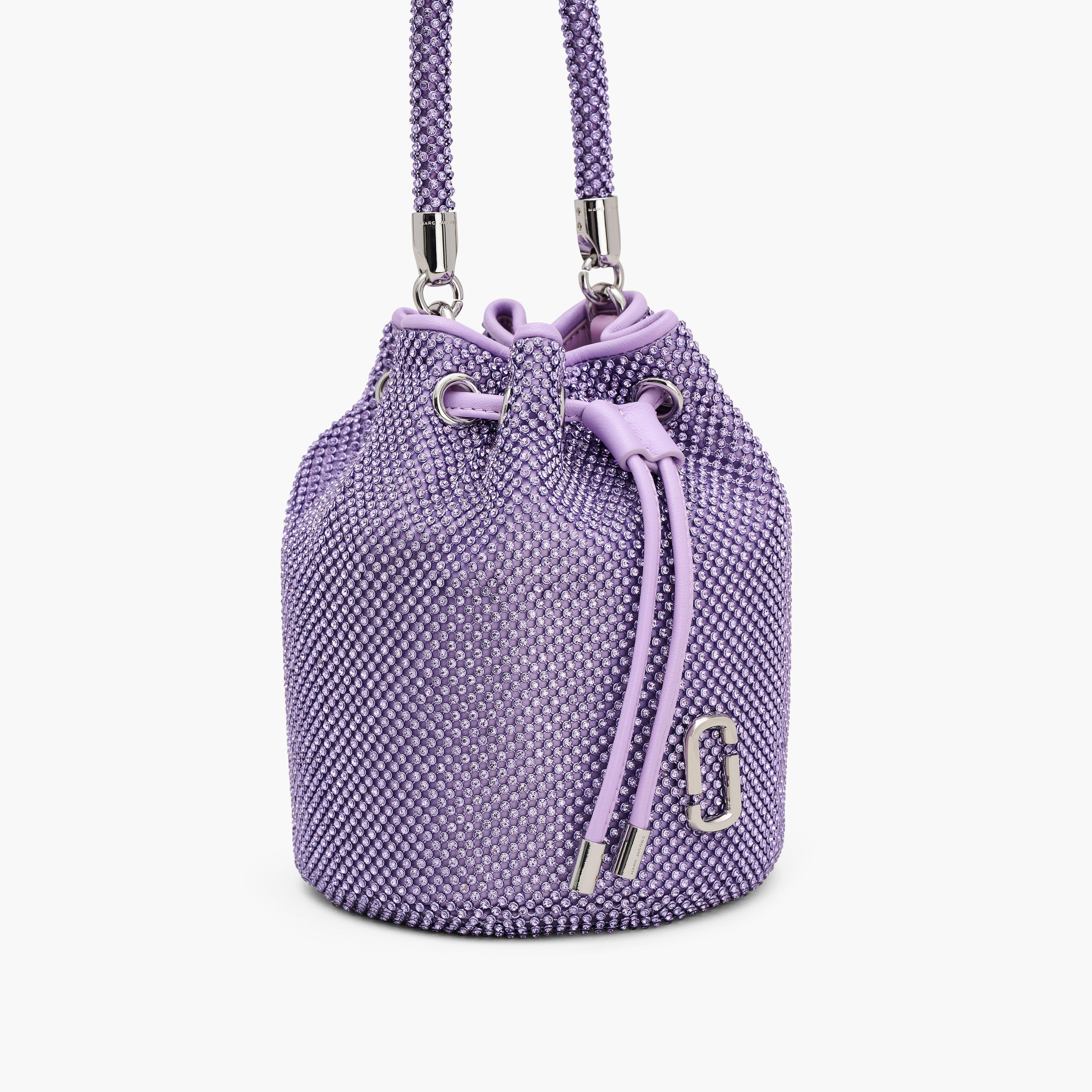 THE RHINESTONE MINI BUCKET BAG - 4