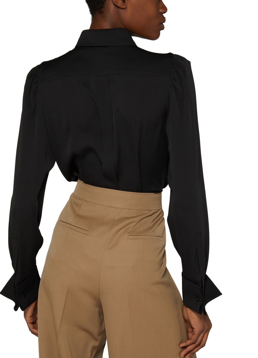 Paraggi front knot silk shirt - 5