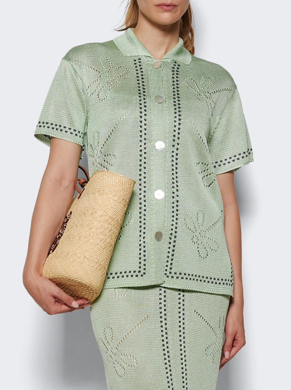 Garden Party Short Sleeve Shirt Eucalyptus And Pine - 2