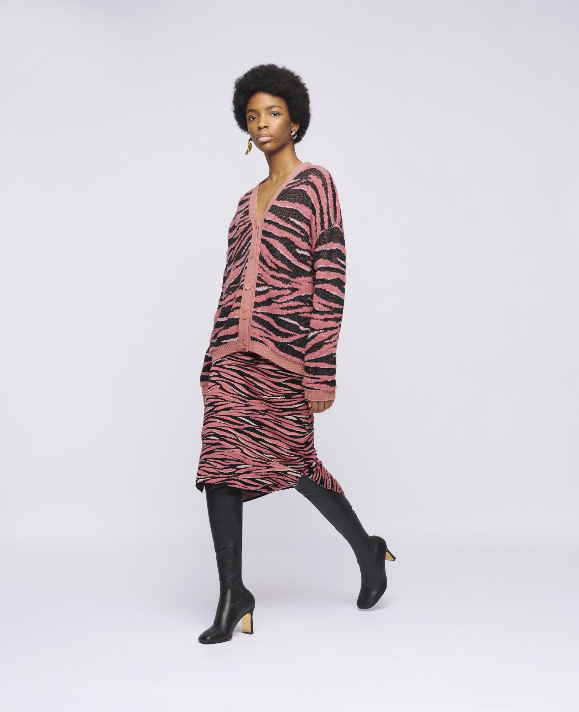 Animal Pattern Cardigan - 2
