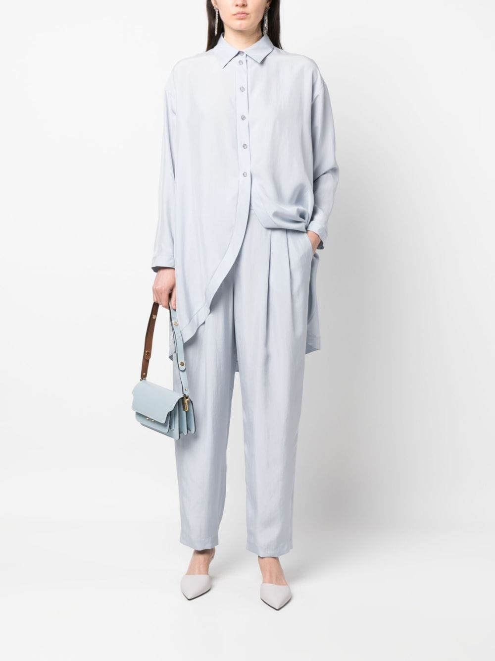 silk tapered trousers - 2