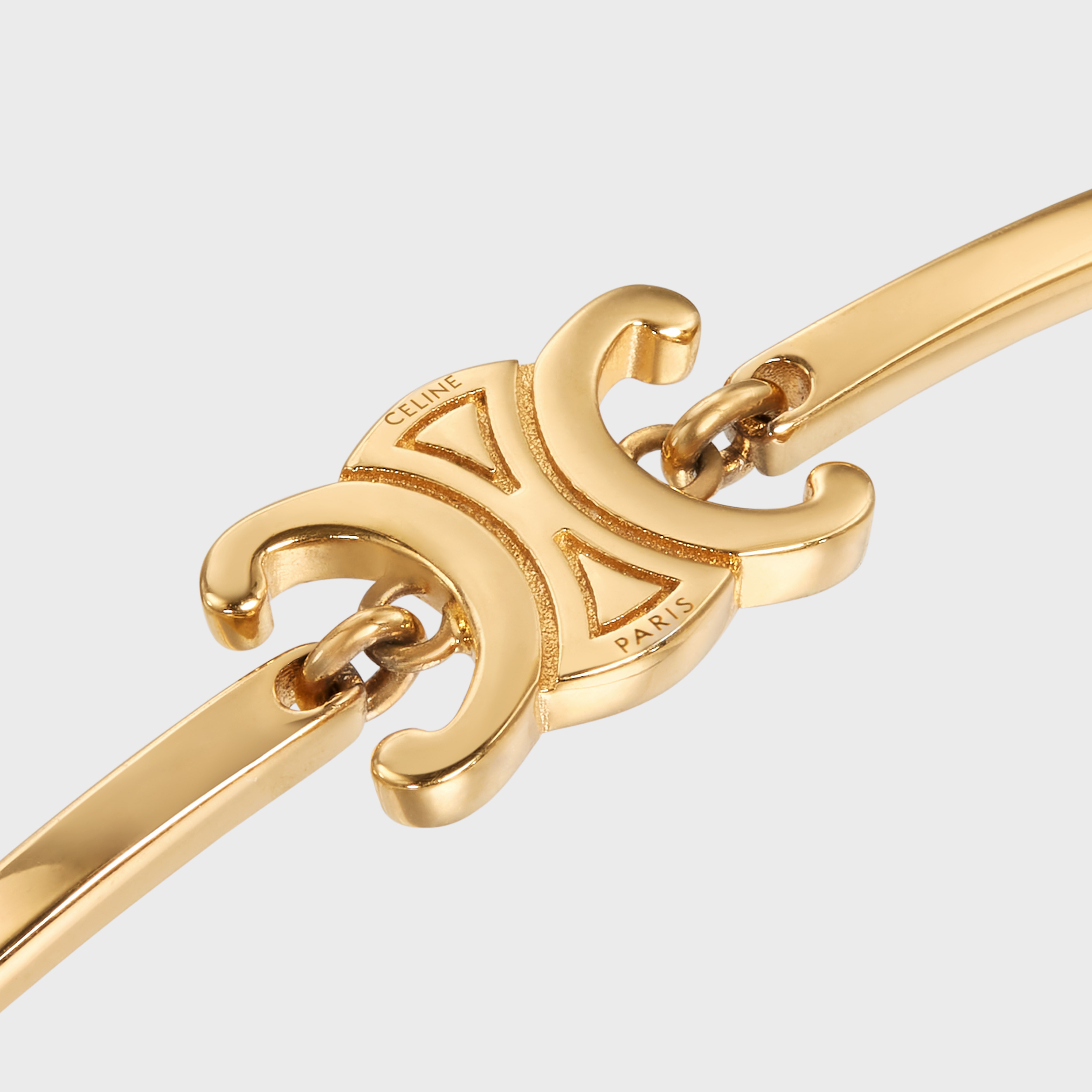 Triomphe Articulated Bracelet in Brass with Gold Finish - 2