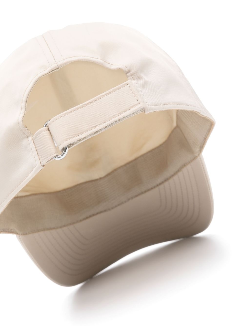 logo-patch satin cap - 2