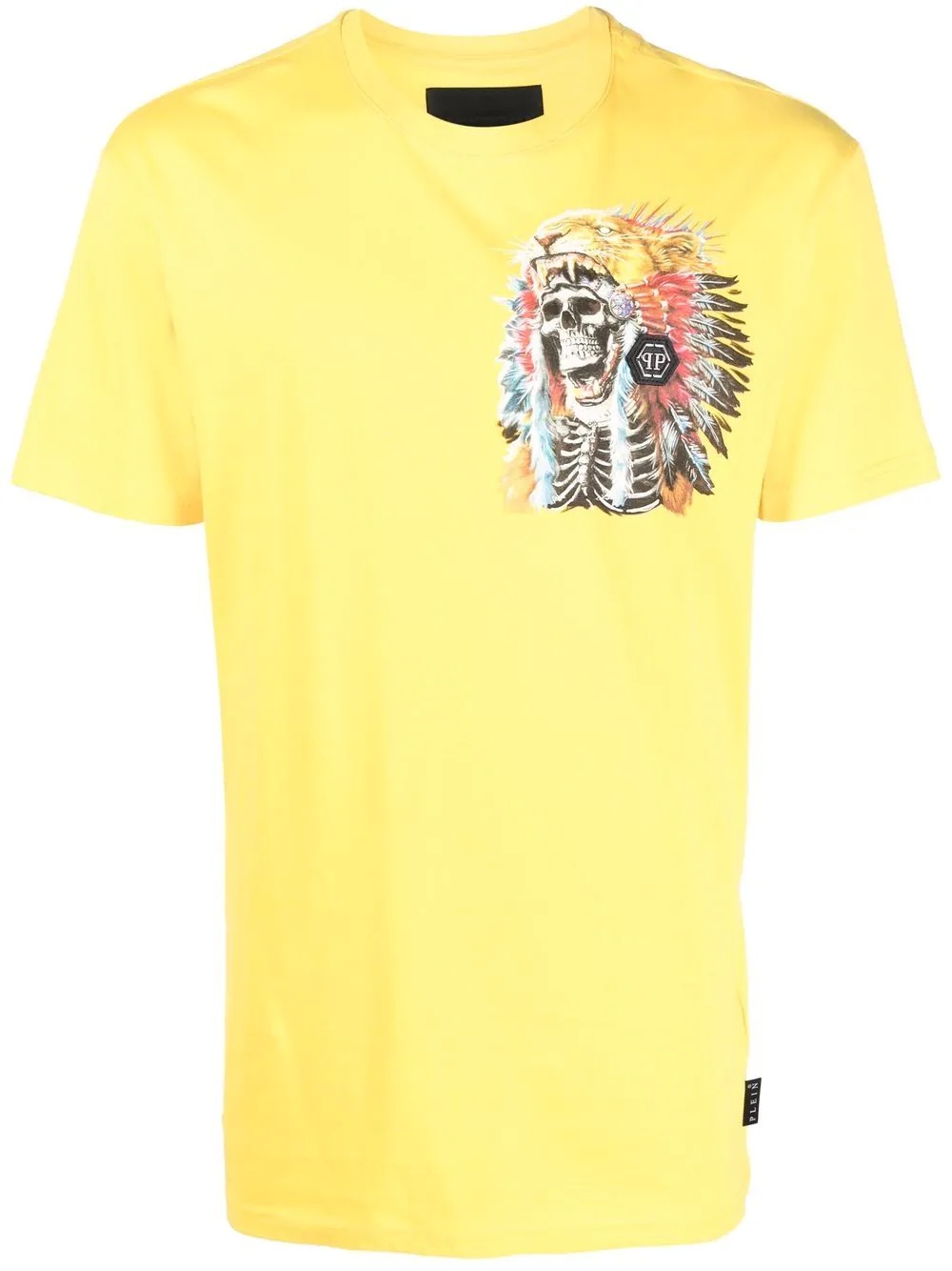 Navajo headdress skull print T-shirt - 1