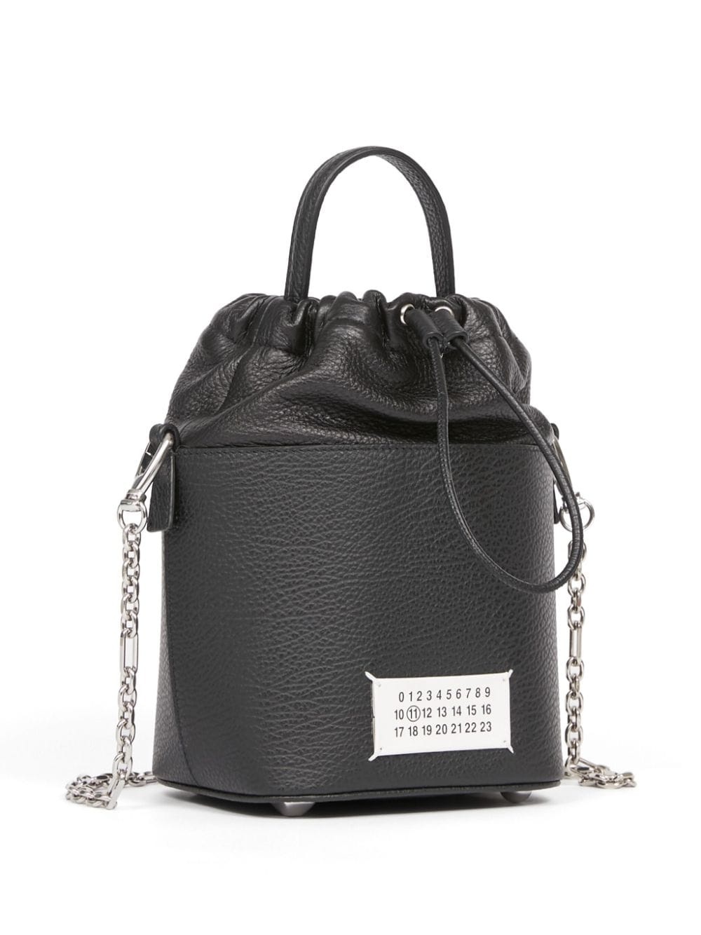 small 5AC grained leather bucket bag - 5