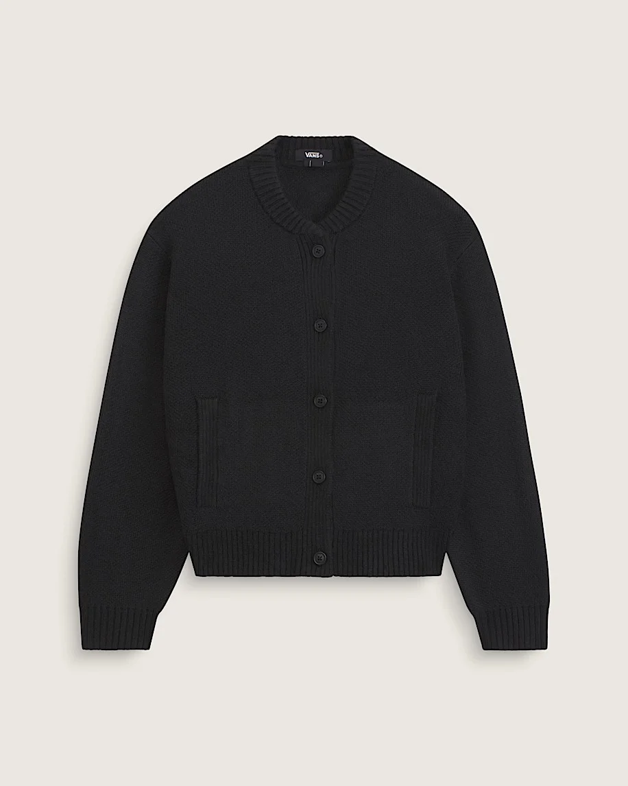 Teddy Round Neck Cardigan - 1