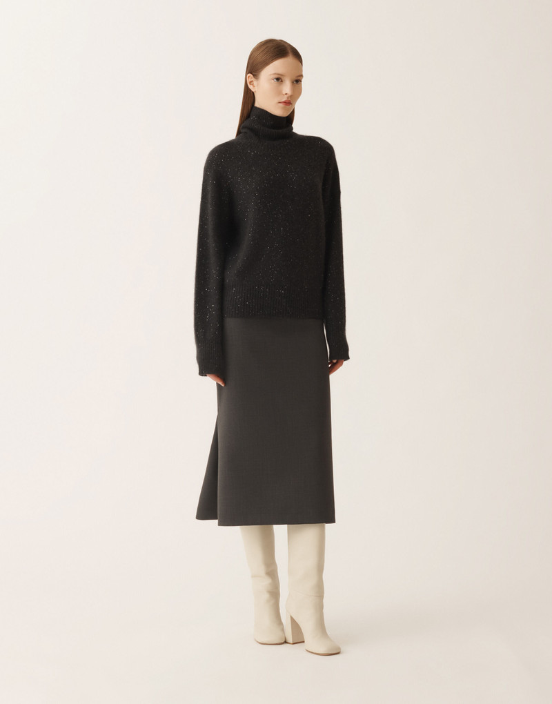 Wool and silk sweater with sequins 3