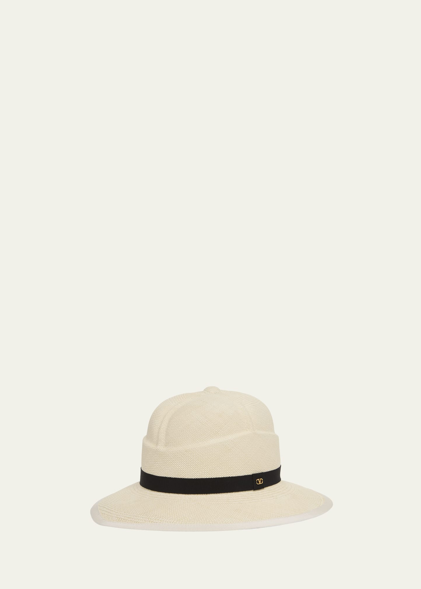 Men's VLogo Signature Large Brim Fedora Hat - 1