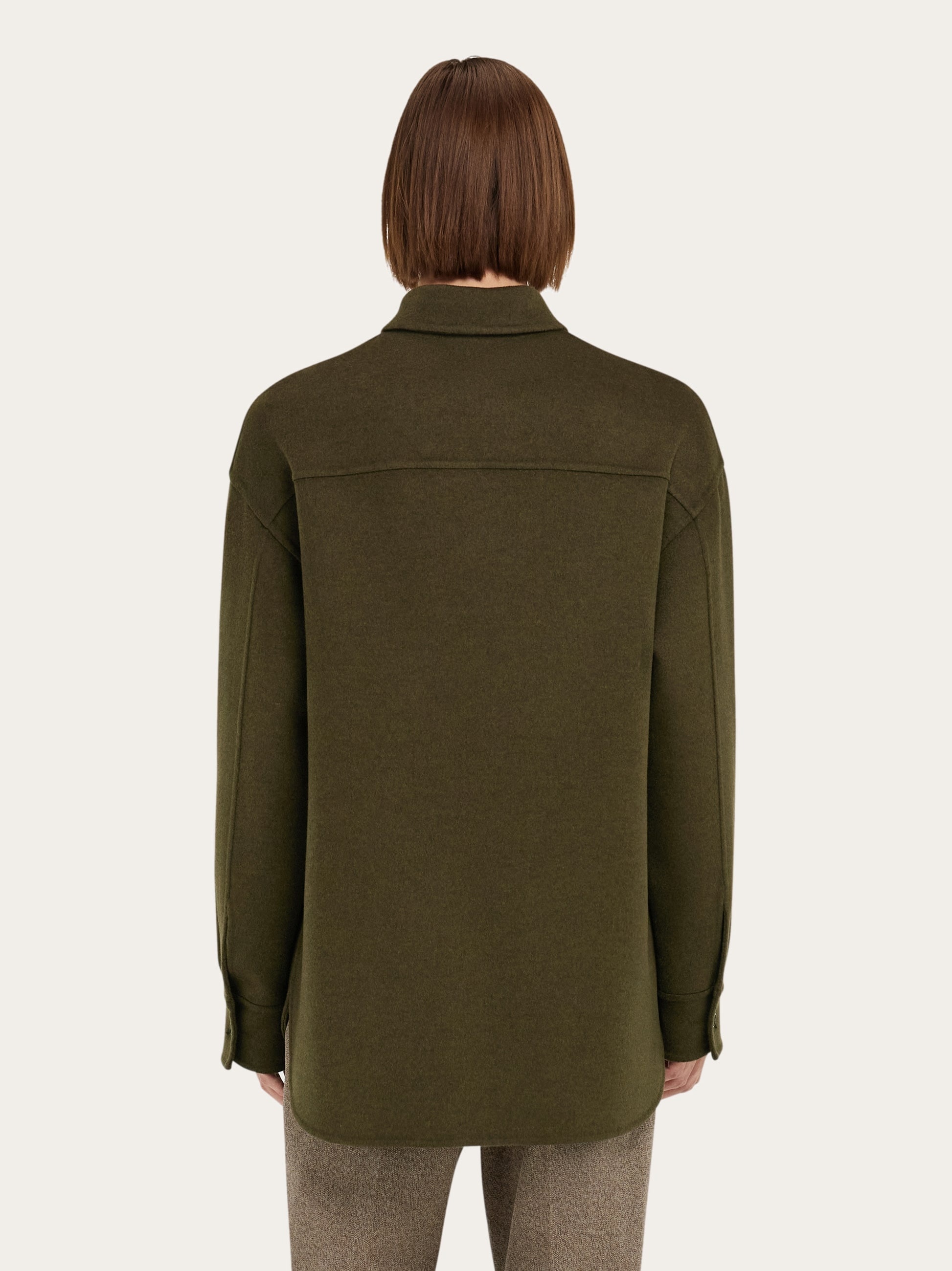 Cashmere blend over shirt - 3