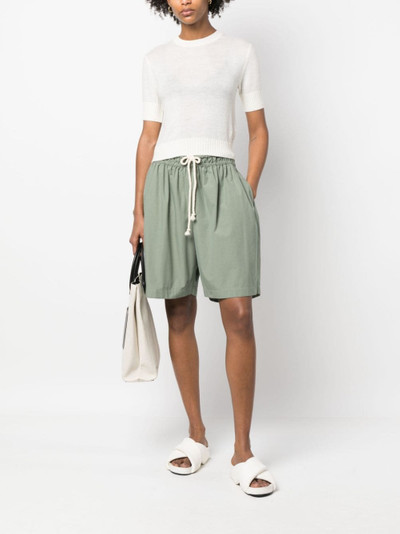 Jil Sander drawstring-waist cotton shorts outlook
