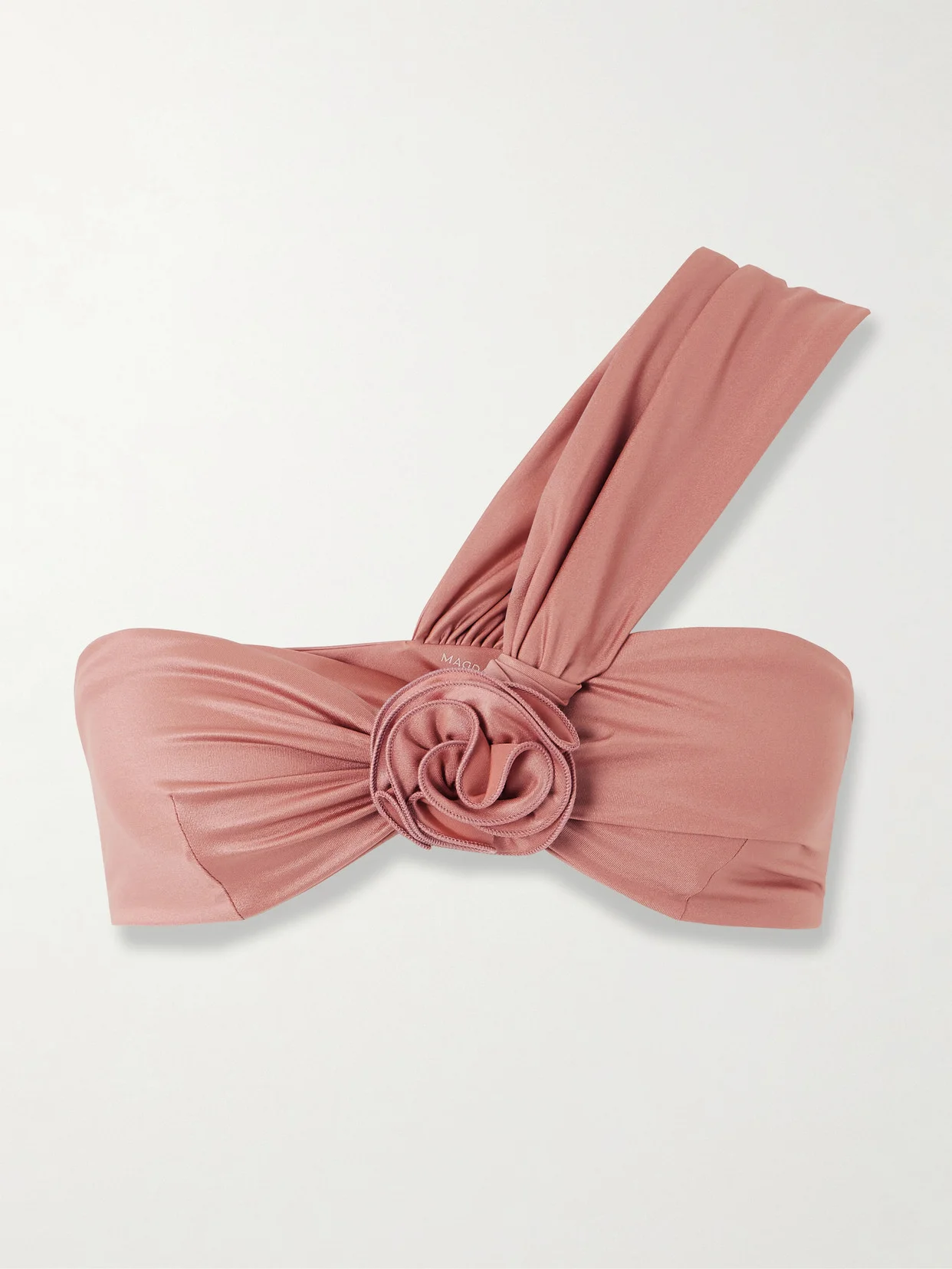 One-shoulder Appliquéd Bikini Top - 1