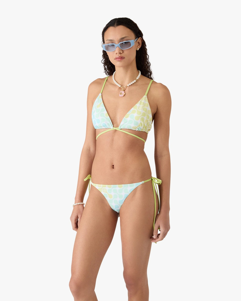 CASABLANCA Optic Drop String Beaded Bikini Top | Casablanca Paris outlook
