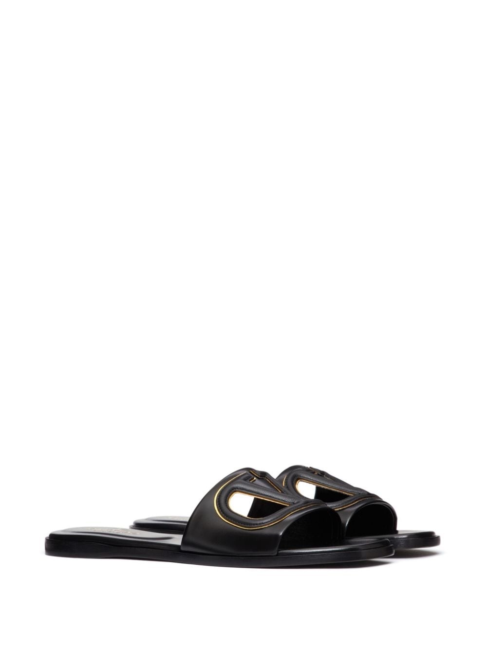 VLogo Signature leather sandals - 2