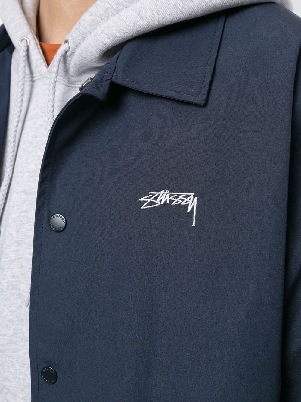 logo embroidered Coach jacket - 5