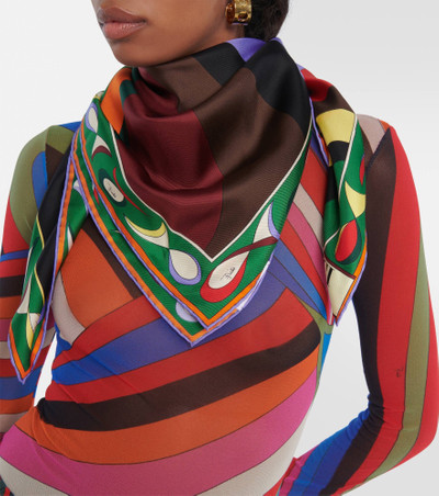 PUCCI Pesci silk twill scarf outlook