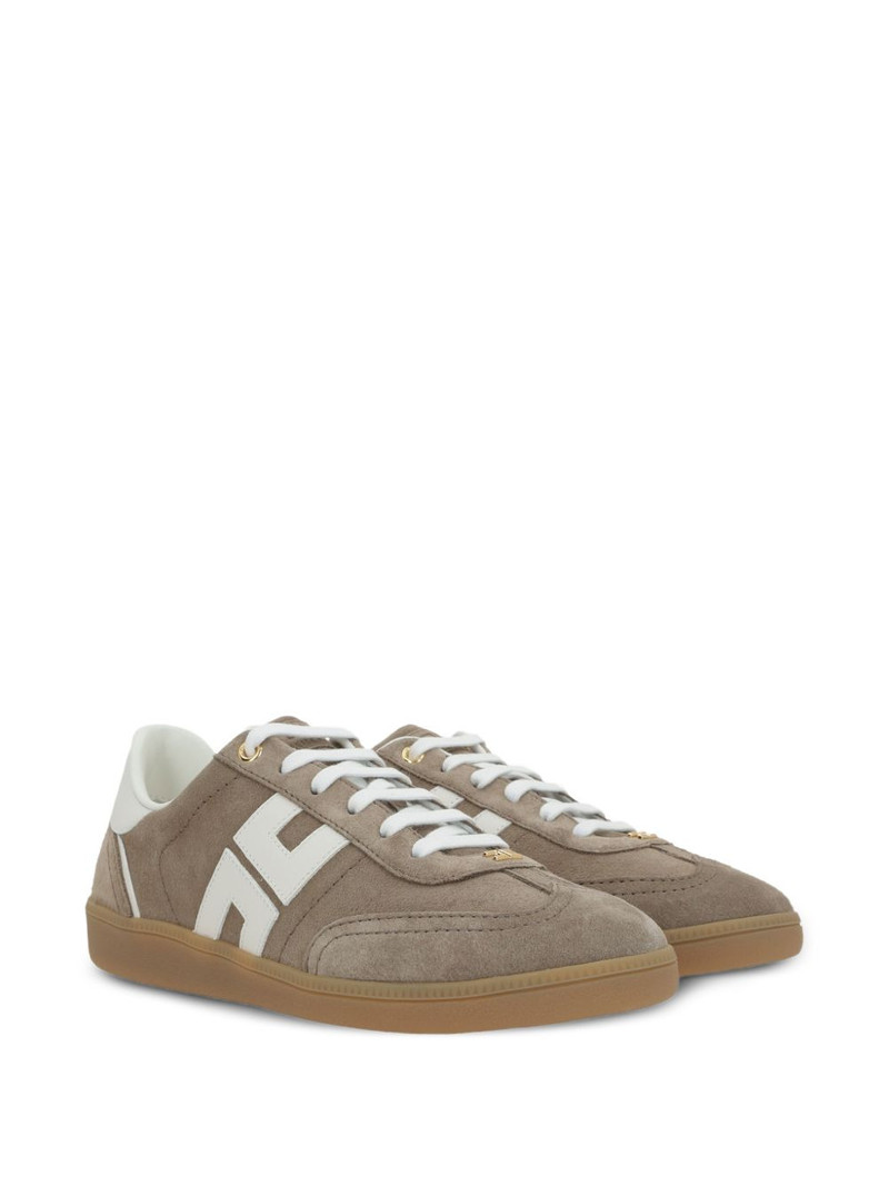 ELISABETTA FRANCHI suede logo sneakers outlook