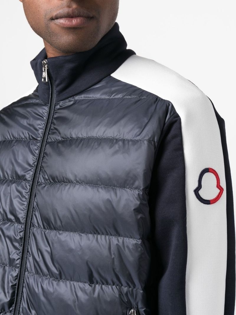 logo-embroidered padded jacket - 5
