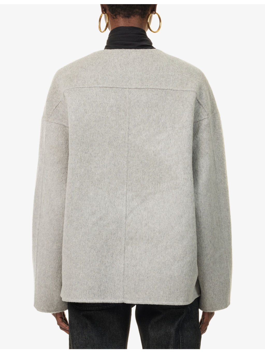 Jool V-Neck Wool Jacket - 4
