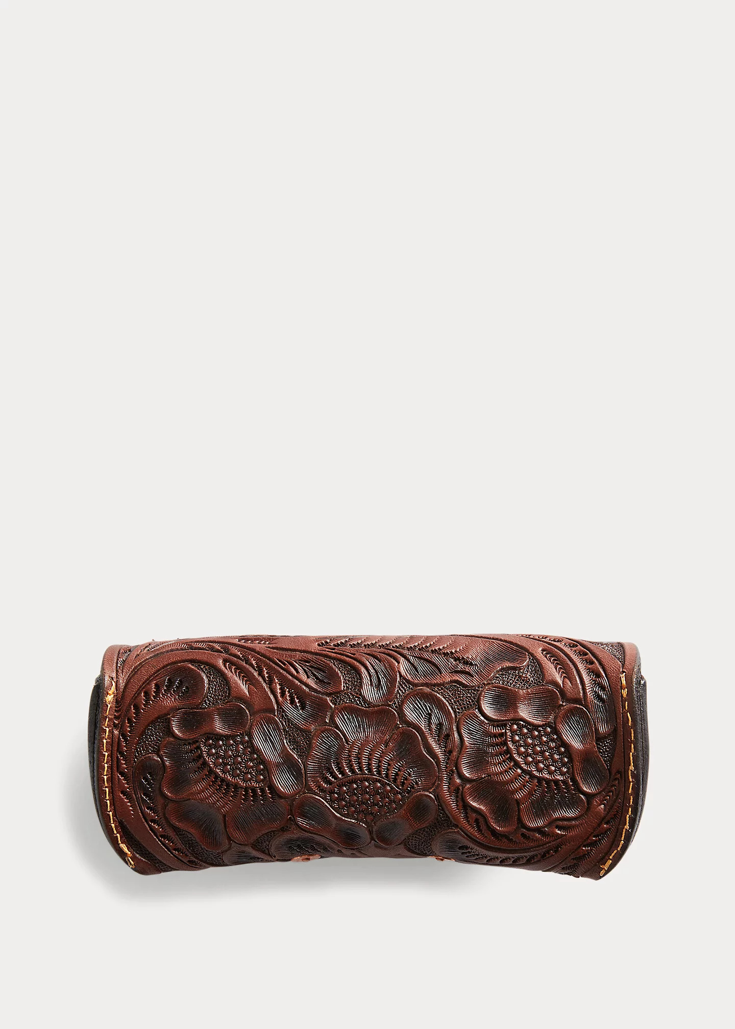Hand-Tooled Leather Eyeglass Case - 2