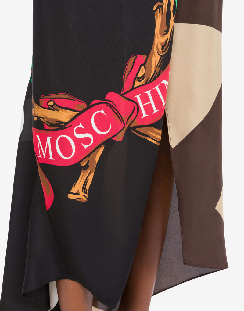 SKIRT IN SILK TWILL PATCHWORK 4