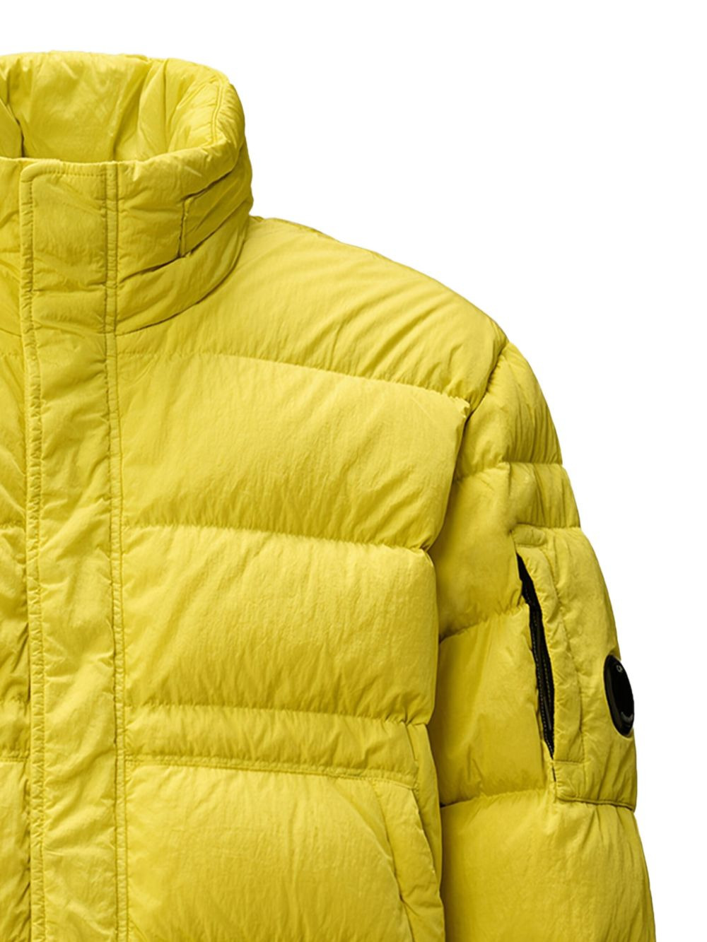 sleeve-detail quilted jacket - 2