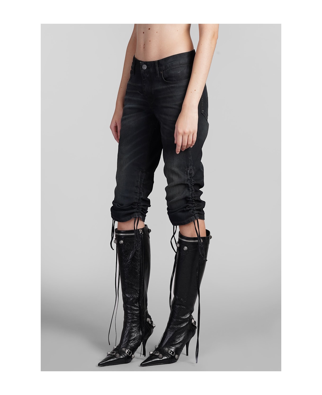 Jeans In Black Cotton - 4
