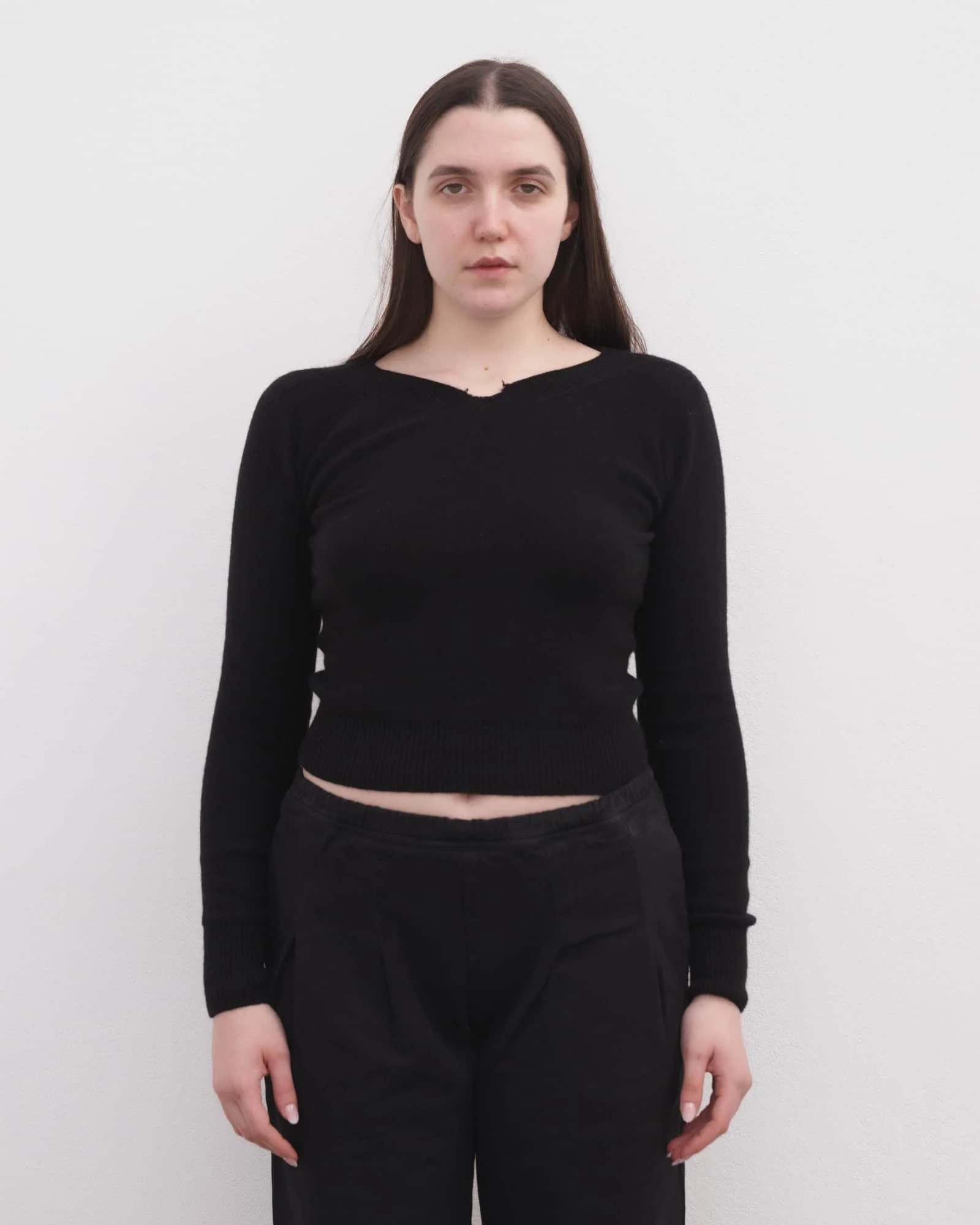 Tier V Neck - Recycled Cashmere - 1