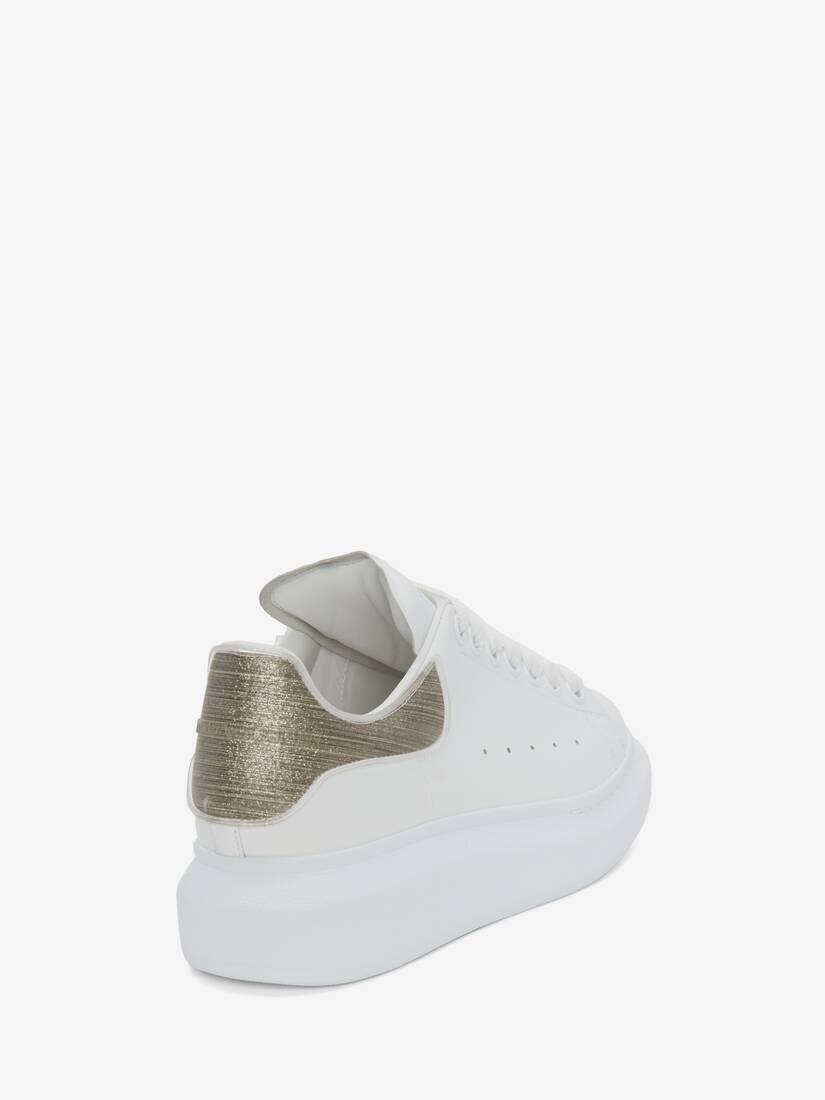 Women's Oversized Sneaker in White/gold - 3