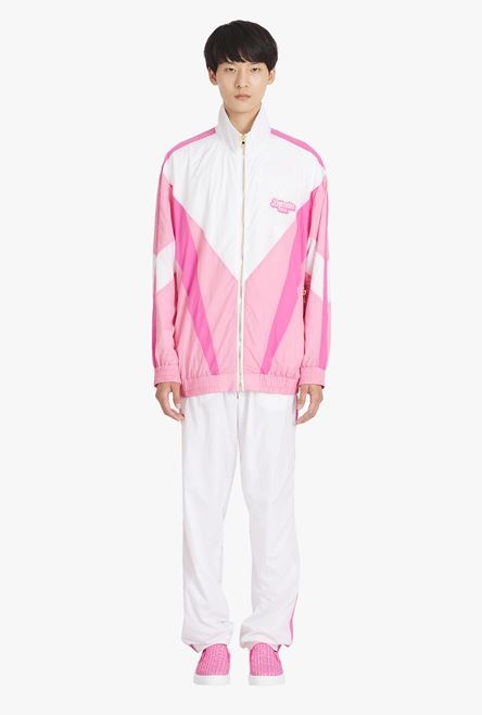 Balmain x Barbie - Pink and white nylon jacket - 4