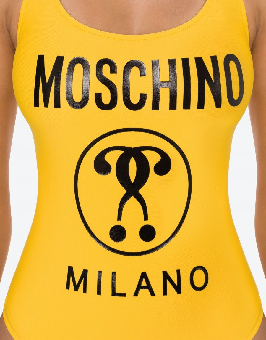 DOUBLE QUESTION MARK ONEPIECE SWIMSUIT - 4